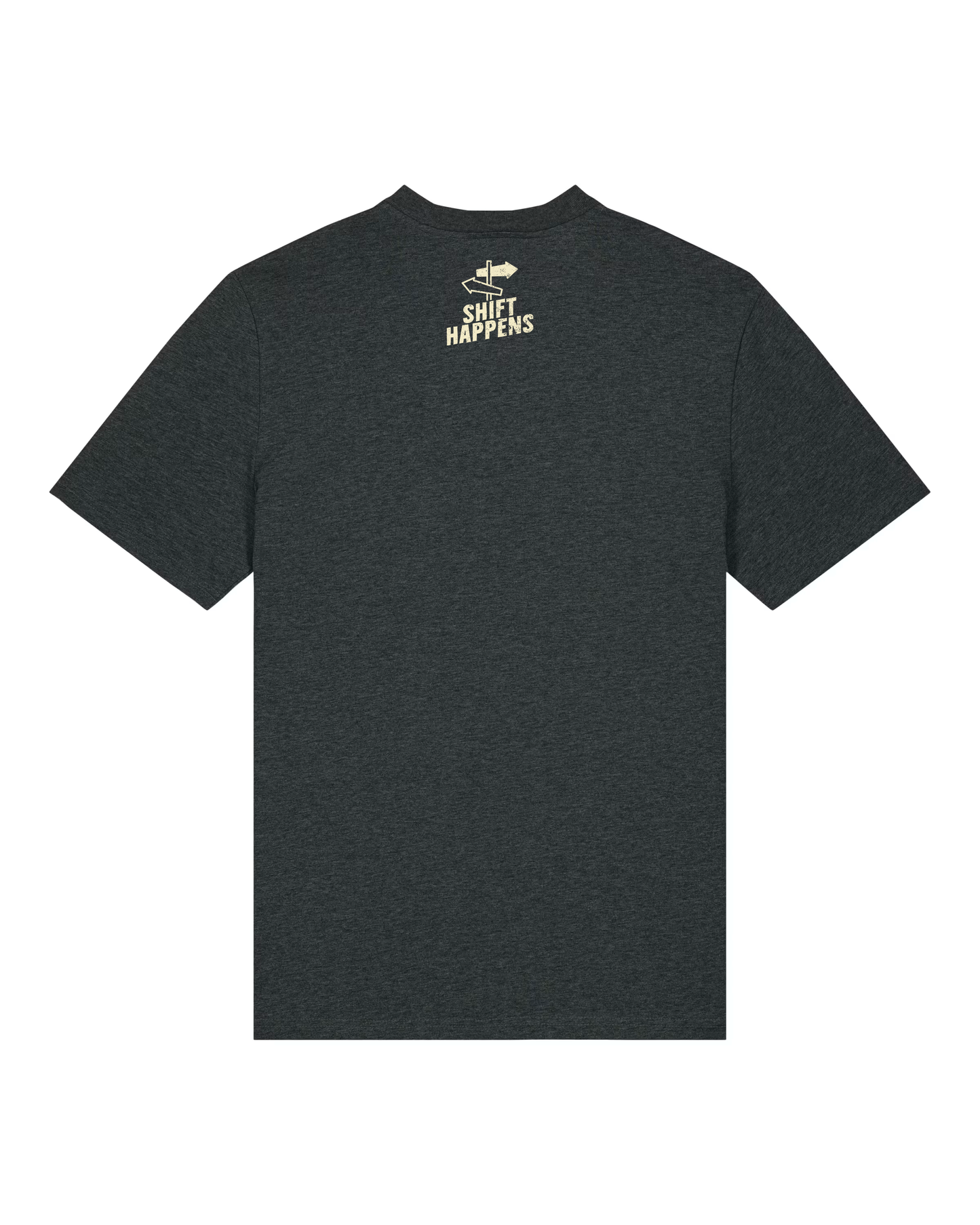 Shift Happens Organic Tee - Dark Heather Grey