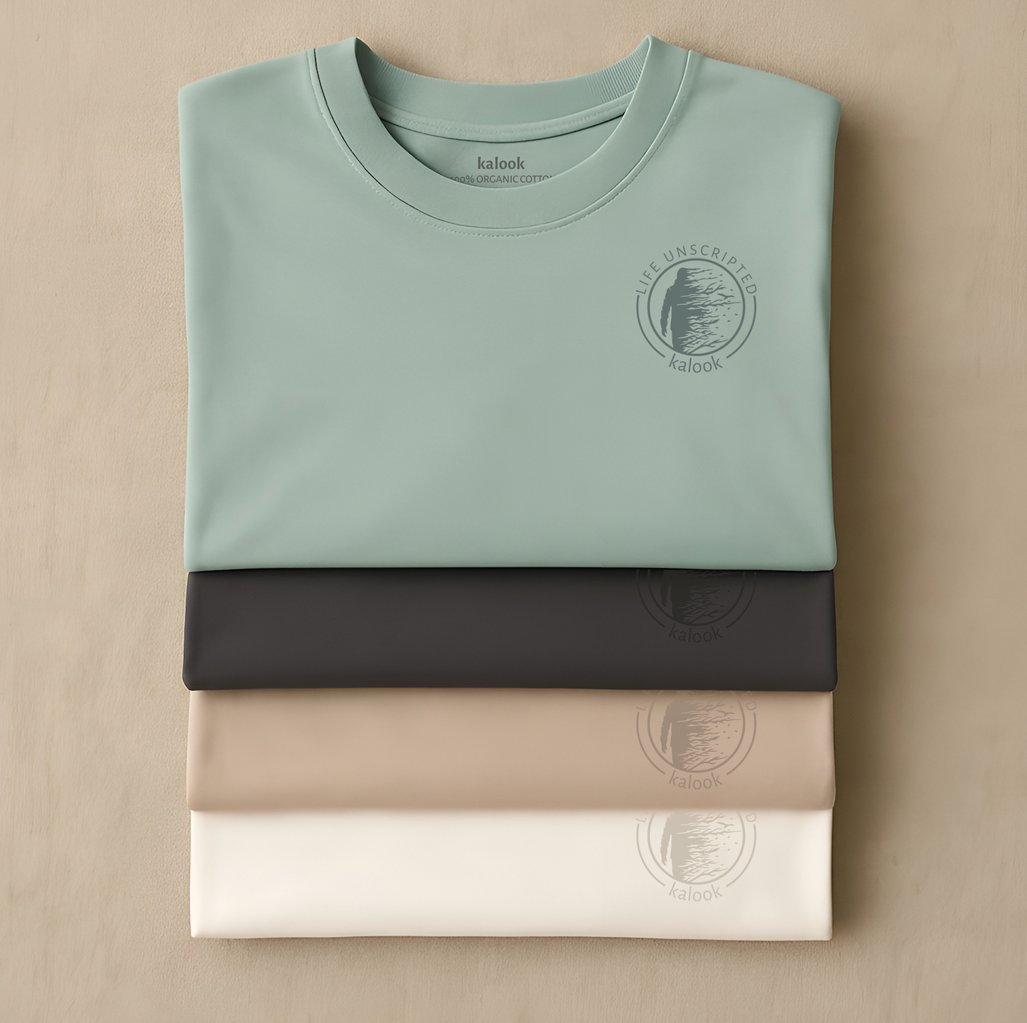 Life Unscripted Organic Tee Desert Dust