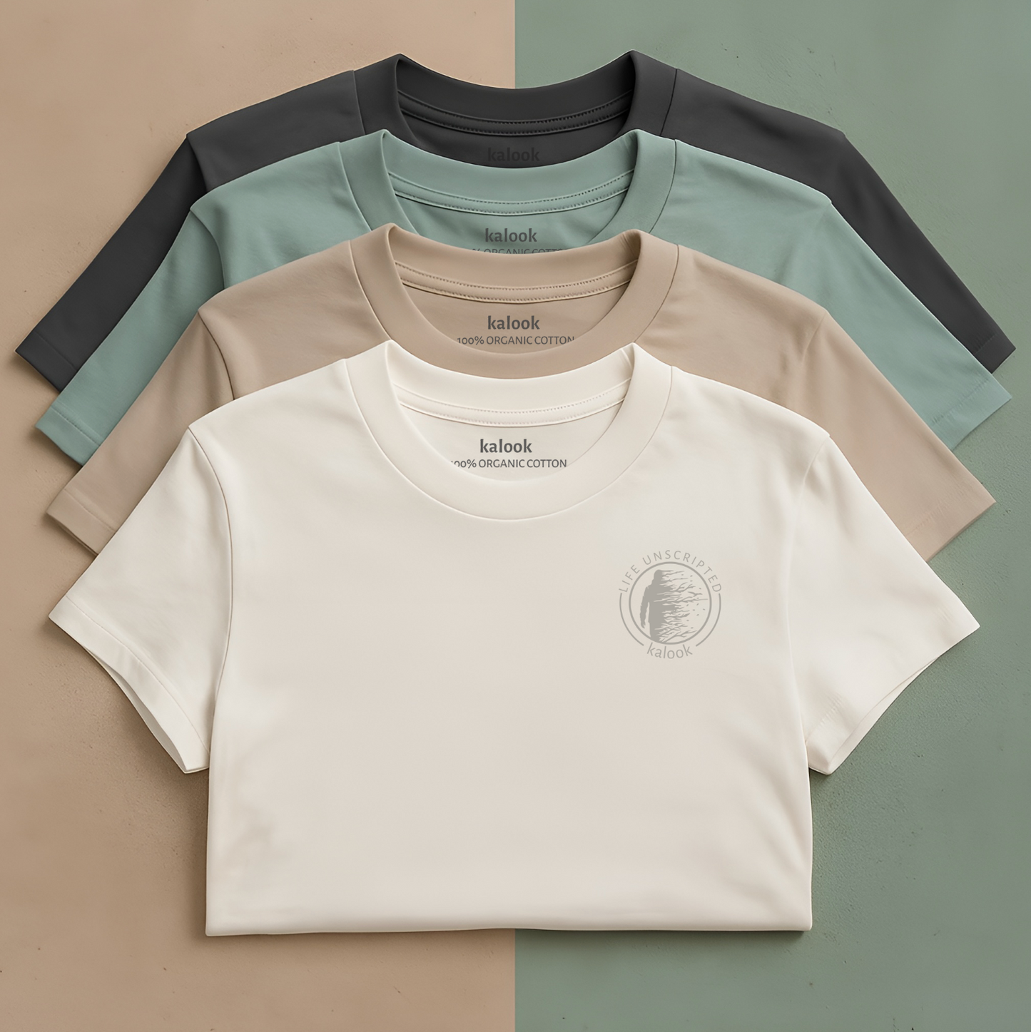 Life Unscripted Organic Tee Desert Dust