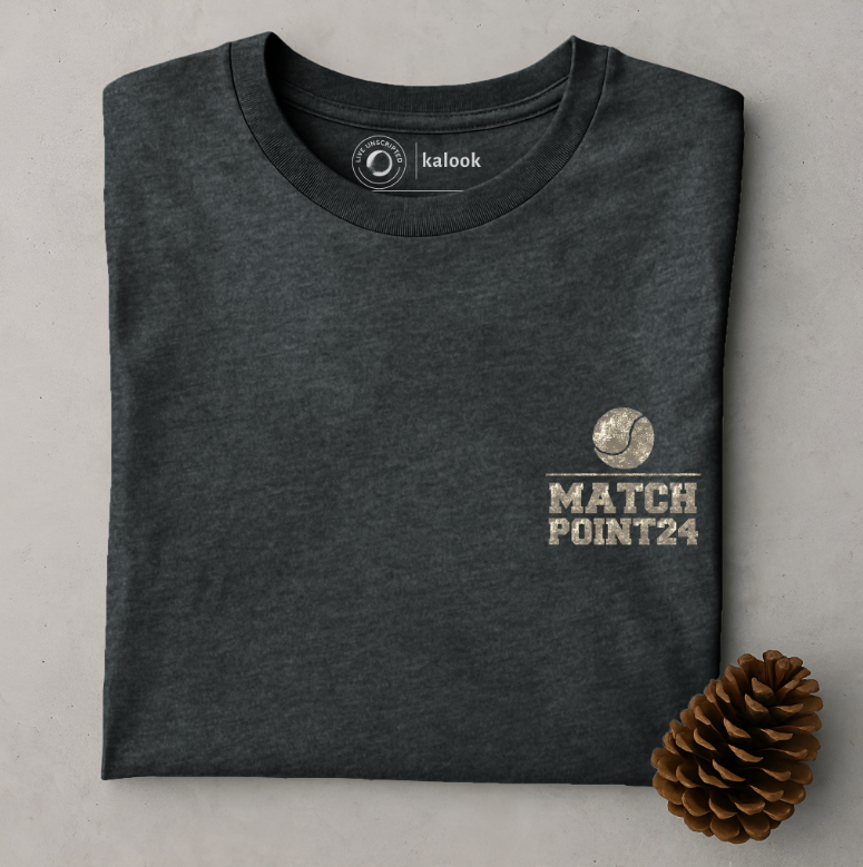 Match Point 24 Organic Tee - Dark Heather Grey