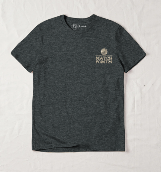 Match Point 24 Organic Tee - Dark Heather Grey