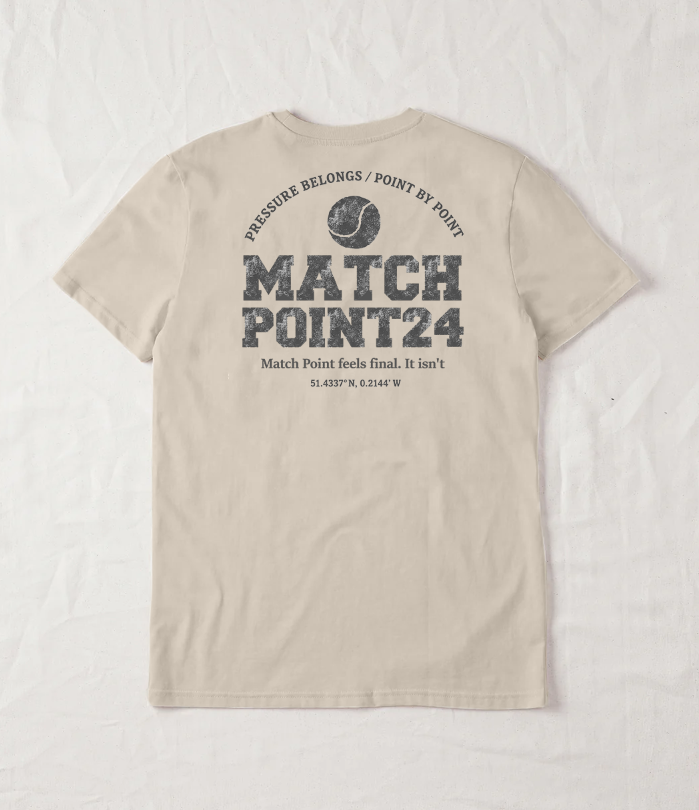 Match Point 24 Organic Tee - Natural Raw