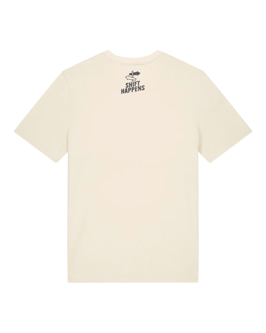 Shift Happens Organic Tee - Natural Raw