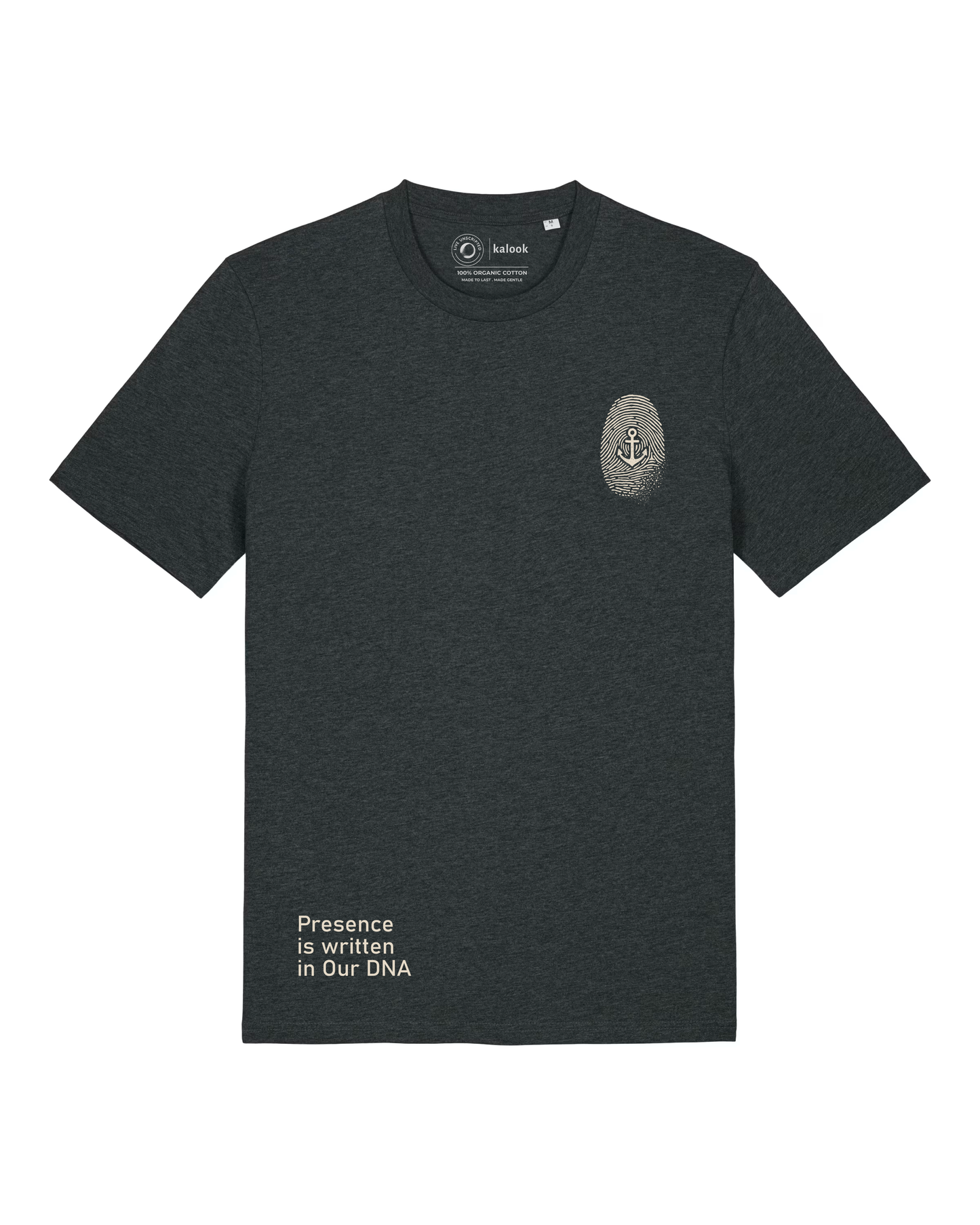 Written in Our DNA Organic Tee - Dark Heather Grey