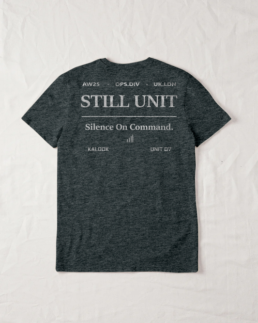 Still Unit Organic Tee - Dark Heather Grey