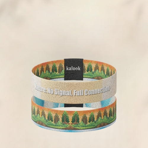Nature: No Signal, Full Connection Recycled Wristband