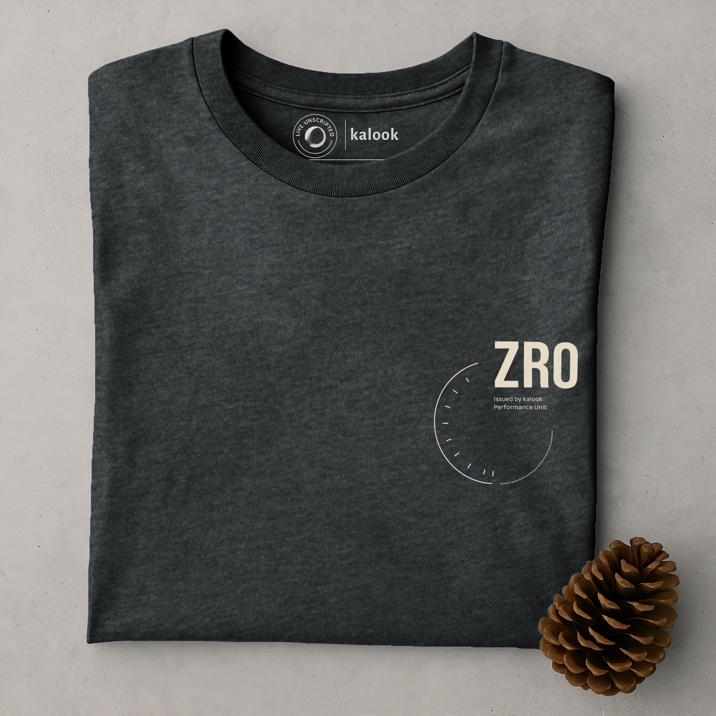 ZRO Organic Tee - Dark Heather Grey
