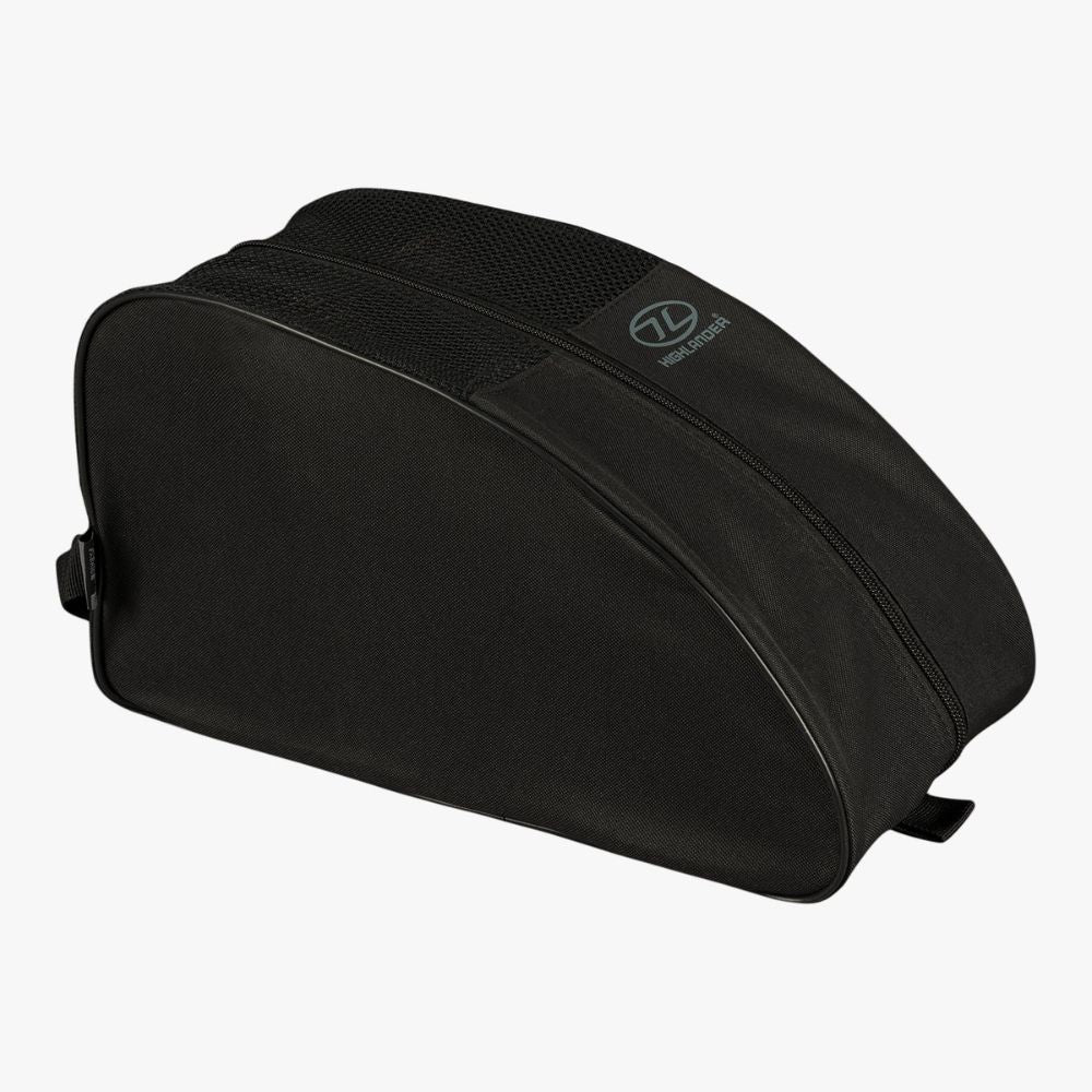 A black Highlander Breather Boot Bag with mesh ventilation panel.