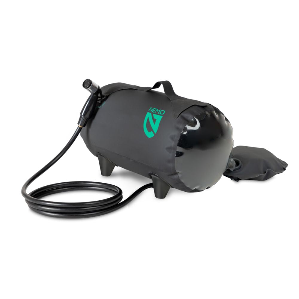 Helio™ Pressure Shower – Compact, Portable Camp Shower with Foot Pump