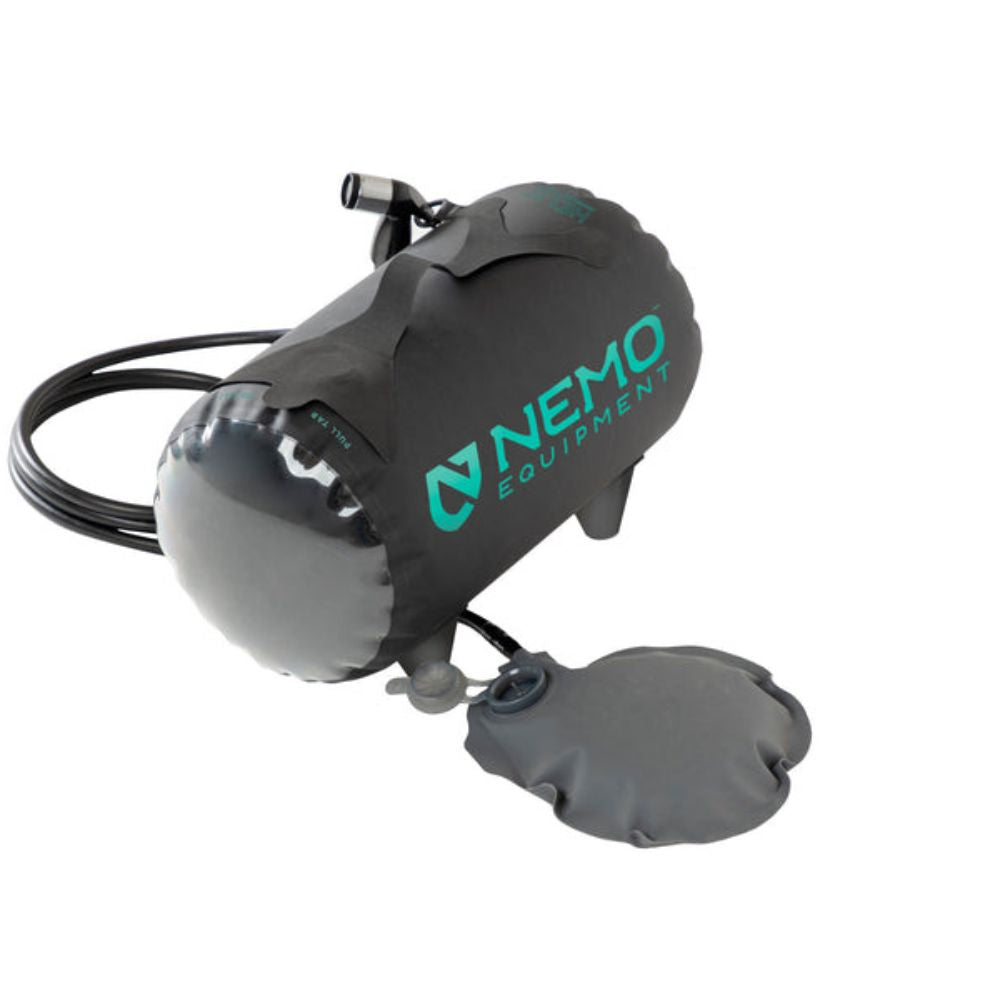 Helio™ Pressure Shower – Compact, Portable Camp Shower with Foot Pump