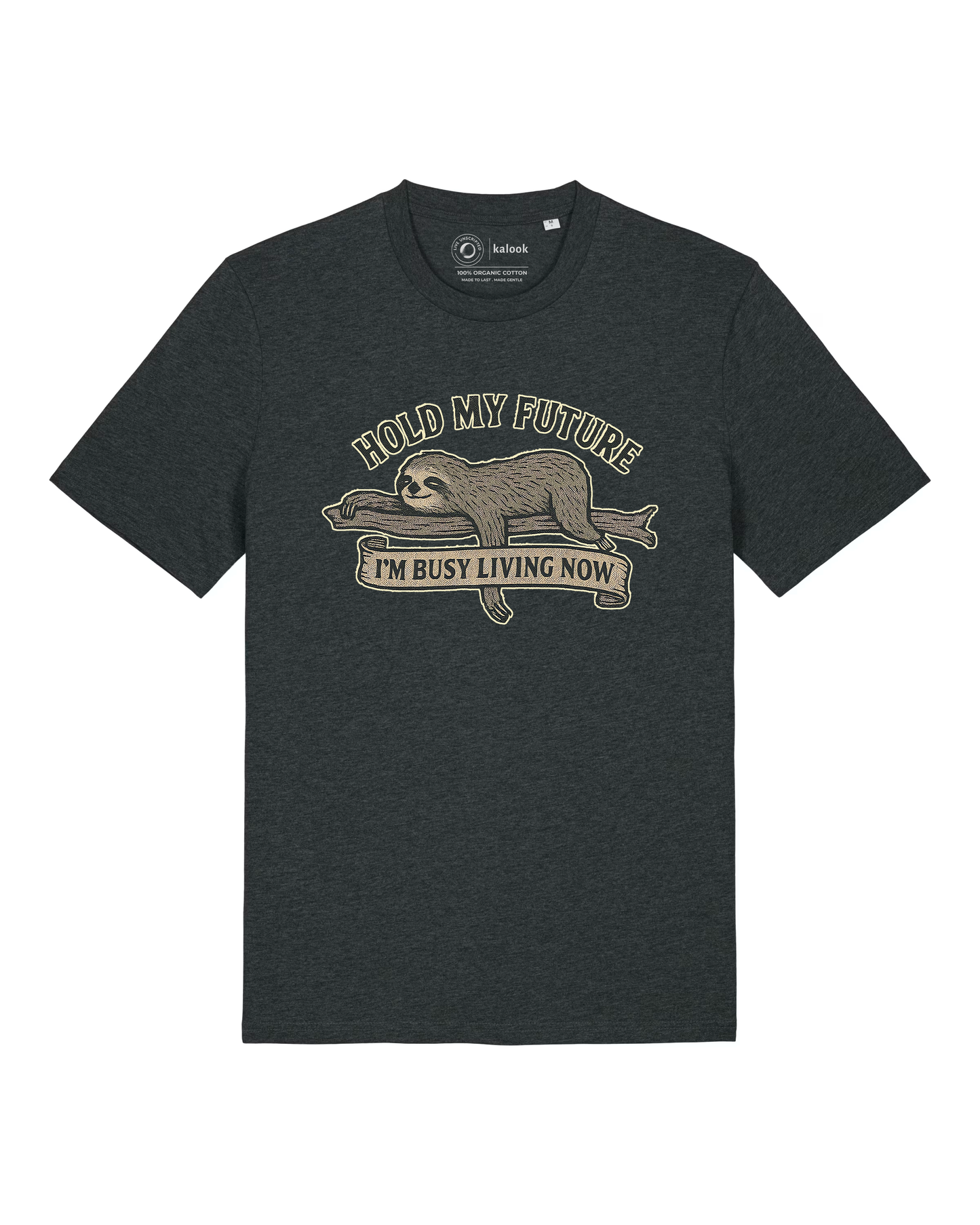 Hold My Future Organic Tee - Dark Heather Grey