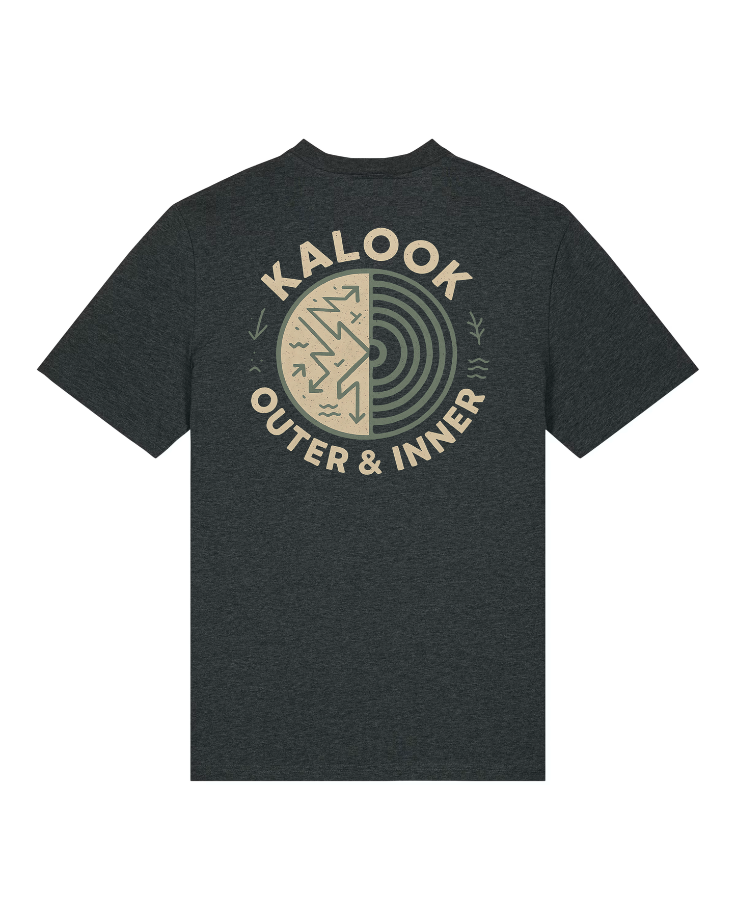Outer & Inner Organic Tee - Dark Heather Grey