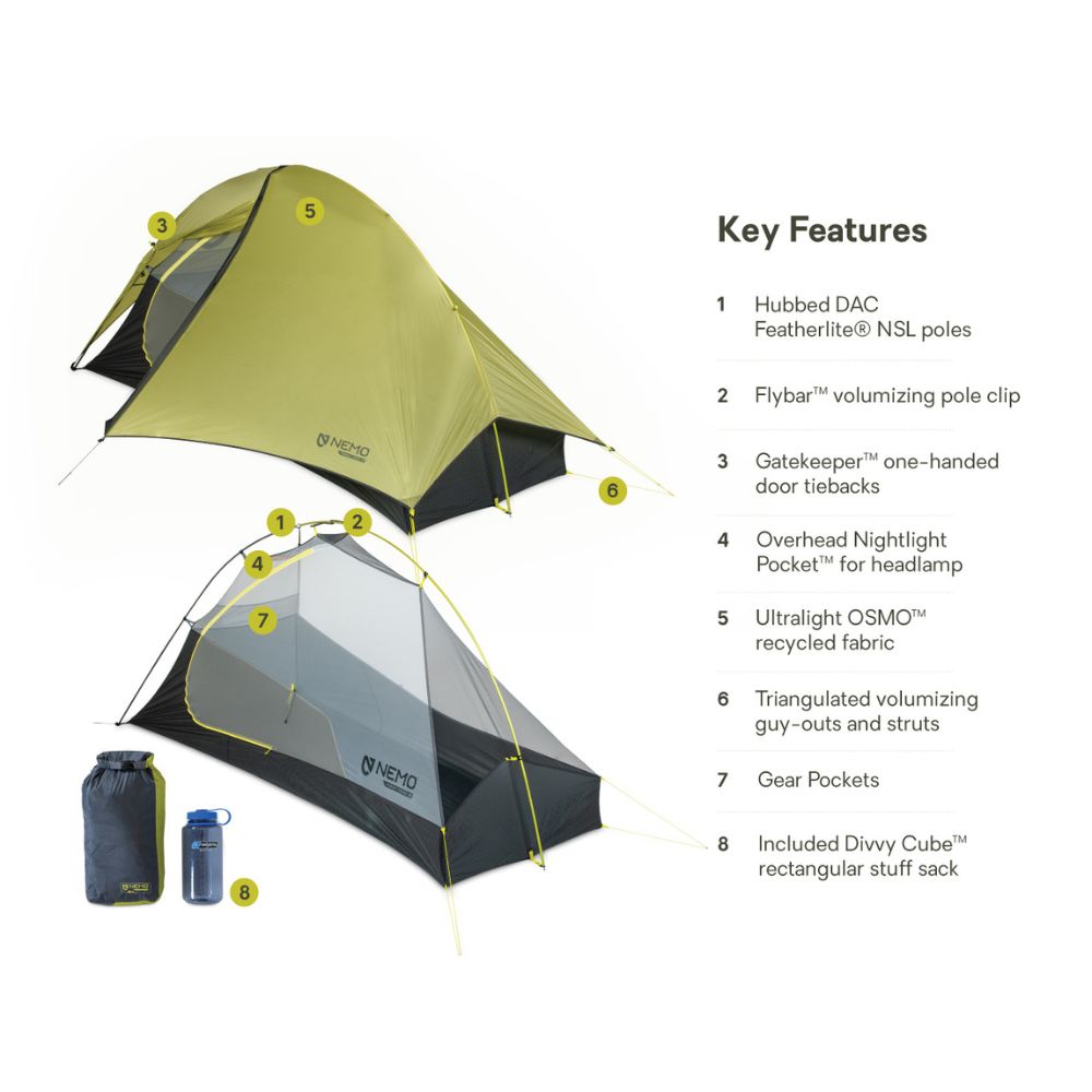 Hornet OSMO Ultralight Backpacking Tent set up in nature – durable and lightweight tent for backpacking trips