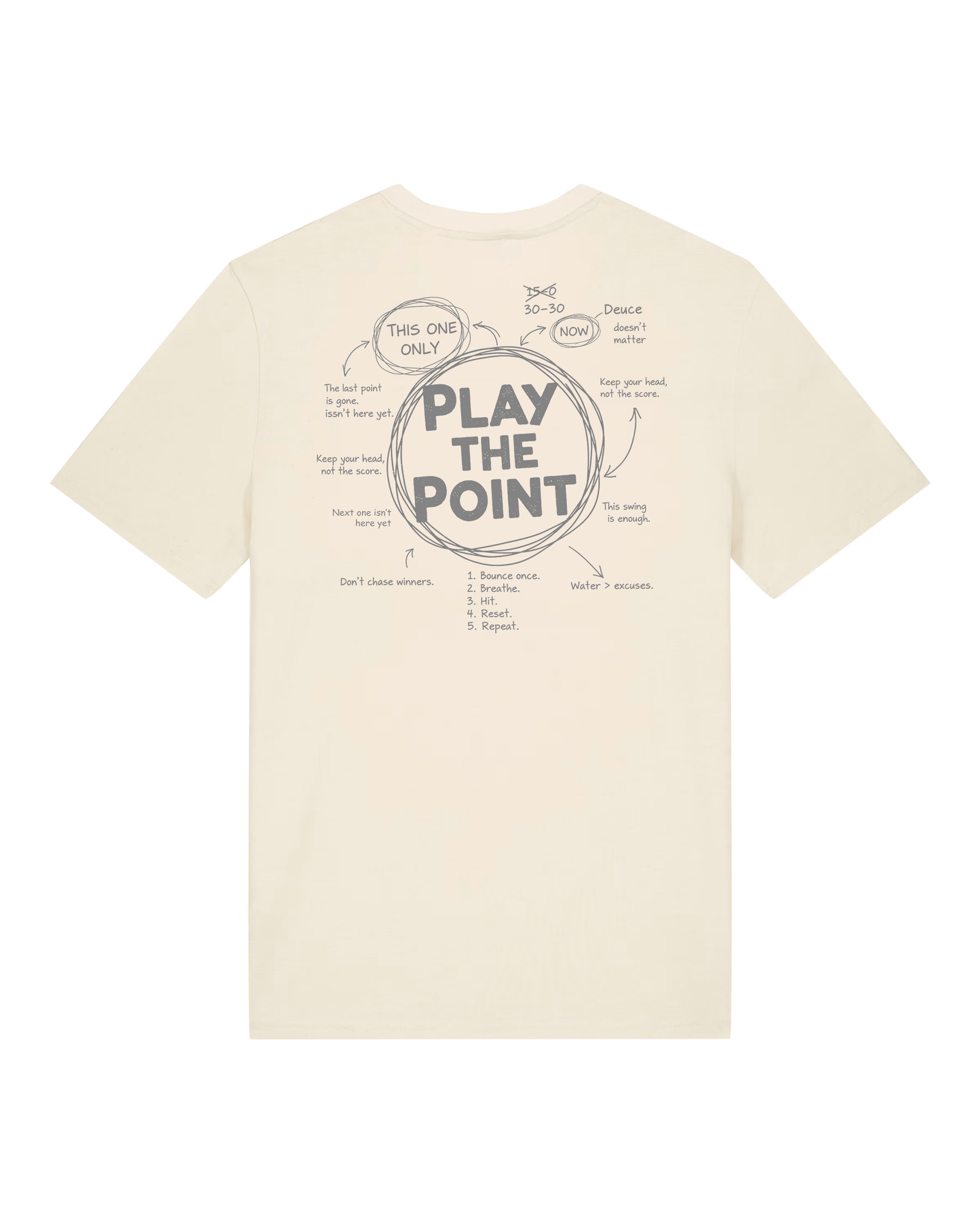Play The Point Organic Tee - Natural Raw