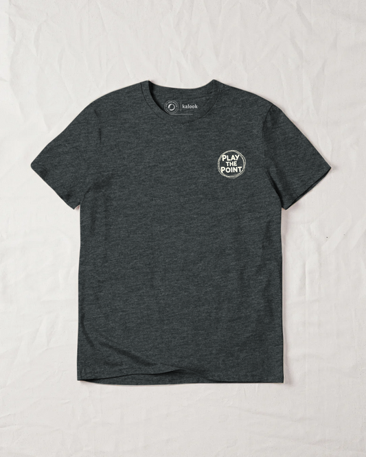 Play The Point Organic Tee - Dark Heather Grey