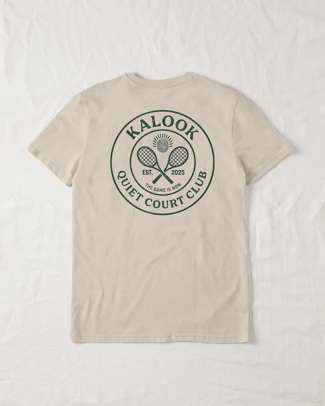 Quiet Court Club Organic Tee - Natural Raw