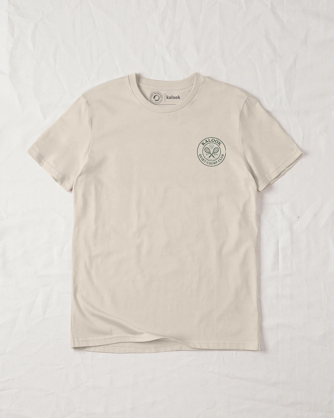 Quiet Court Club Organic Tee - Natural Raw