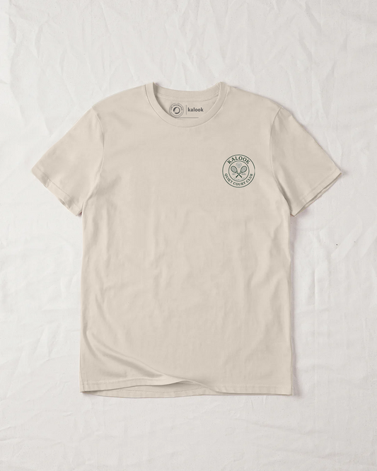 Quiet Court Club Organic Tee - Natural Raw