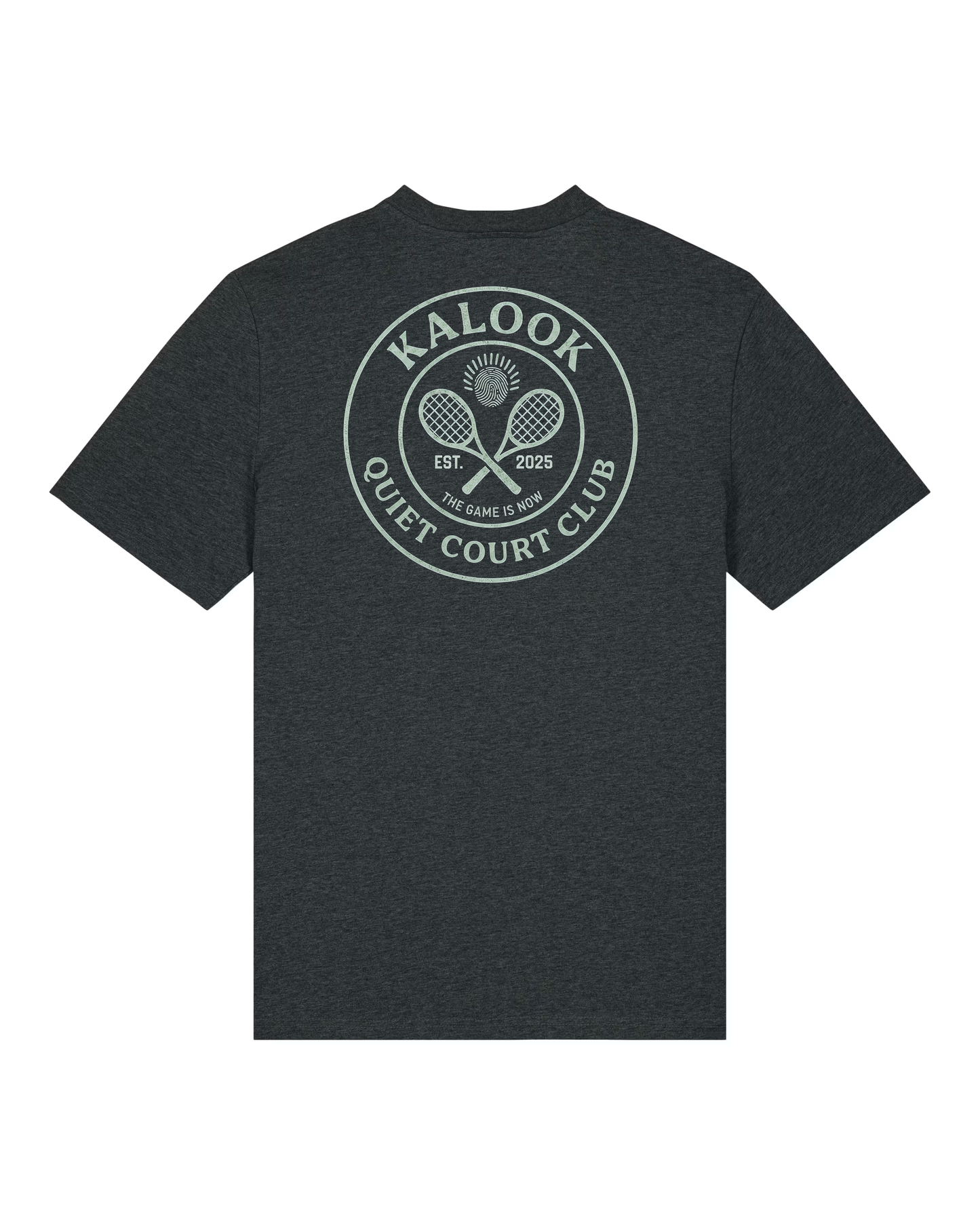 Quiet Court Club Organic Tee - Dark Heather Grey