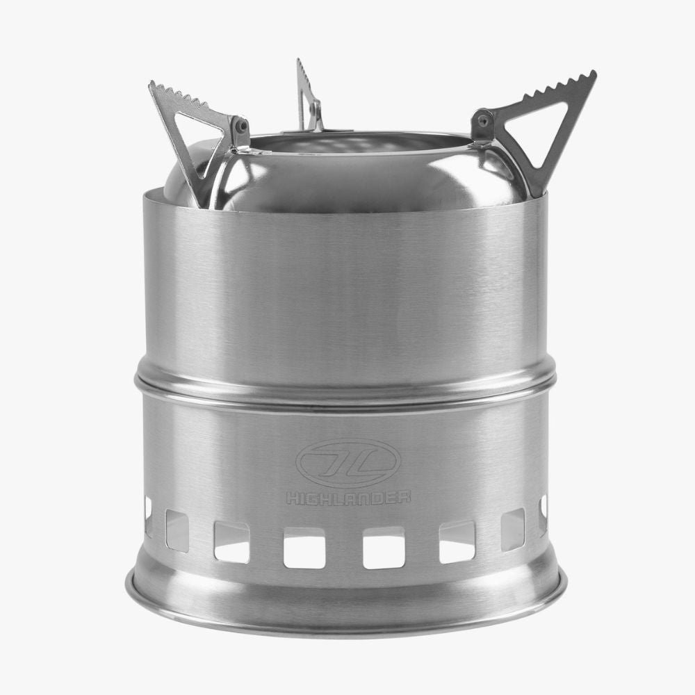 Front view of Cabar wood-burning stove.