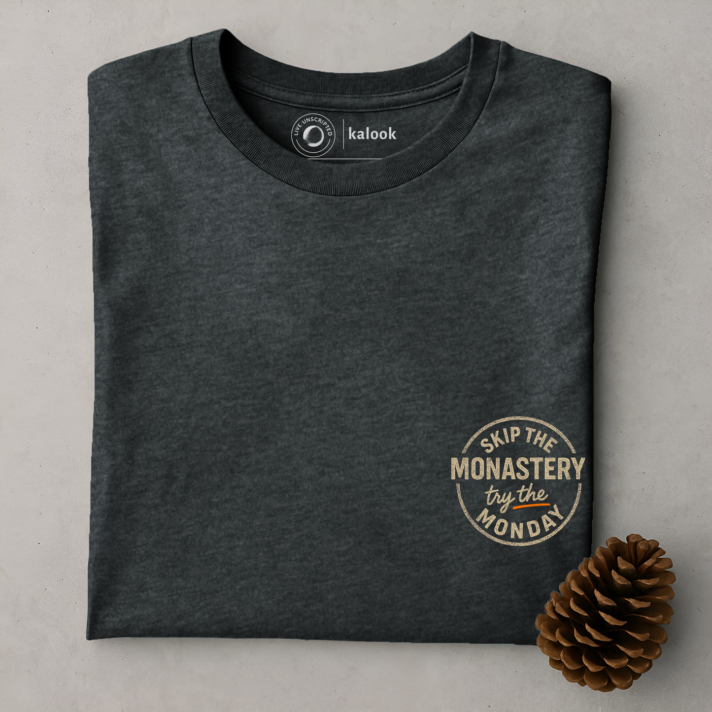 Try the Monday Organic Tee - Dark Heather Grey