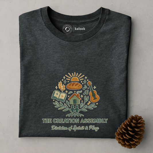 The Creation Assembly Organic Tee - Dark Heather Grey