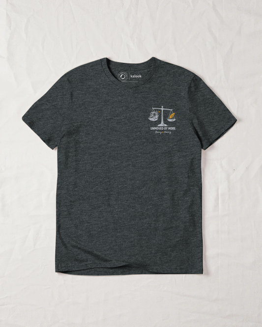 Unmoved By More Organic Tee - Dark Heather Grey