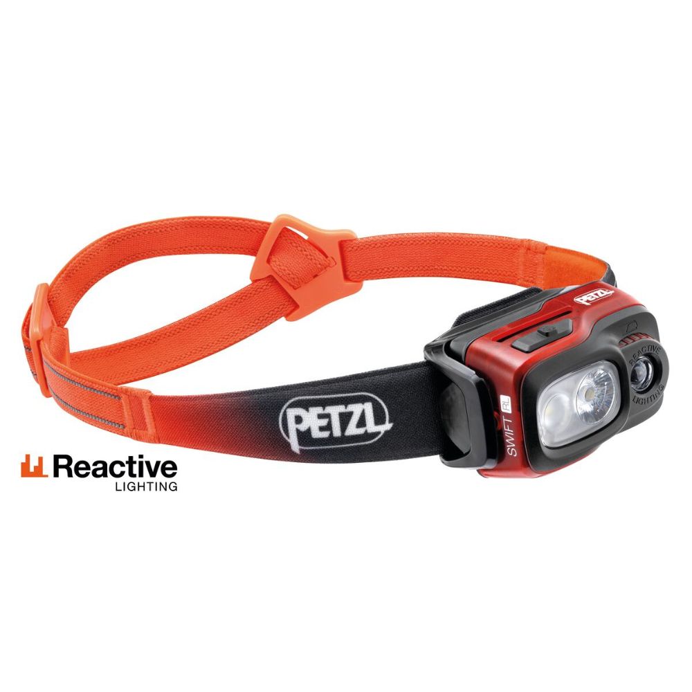 Petzl Swift RL Headlamp – rechargeable headlamp with 1100 lumens for hiking and outdoor use