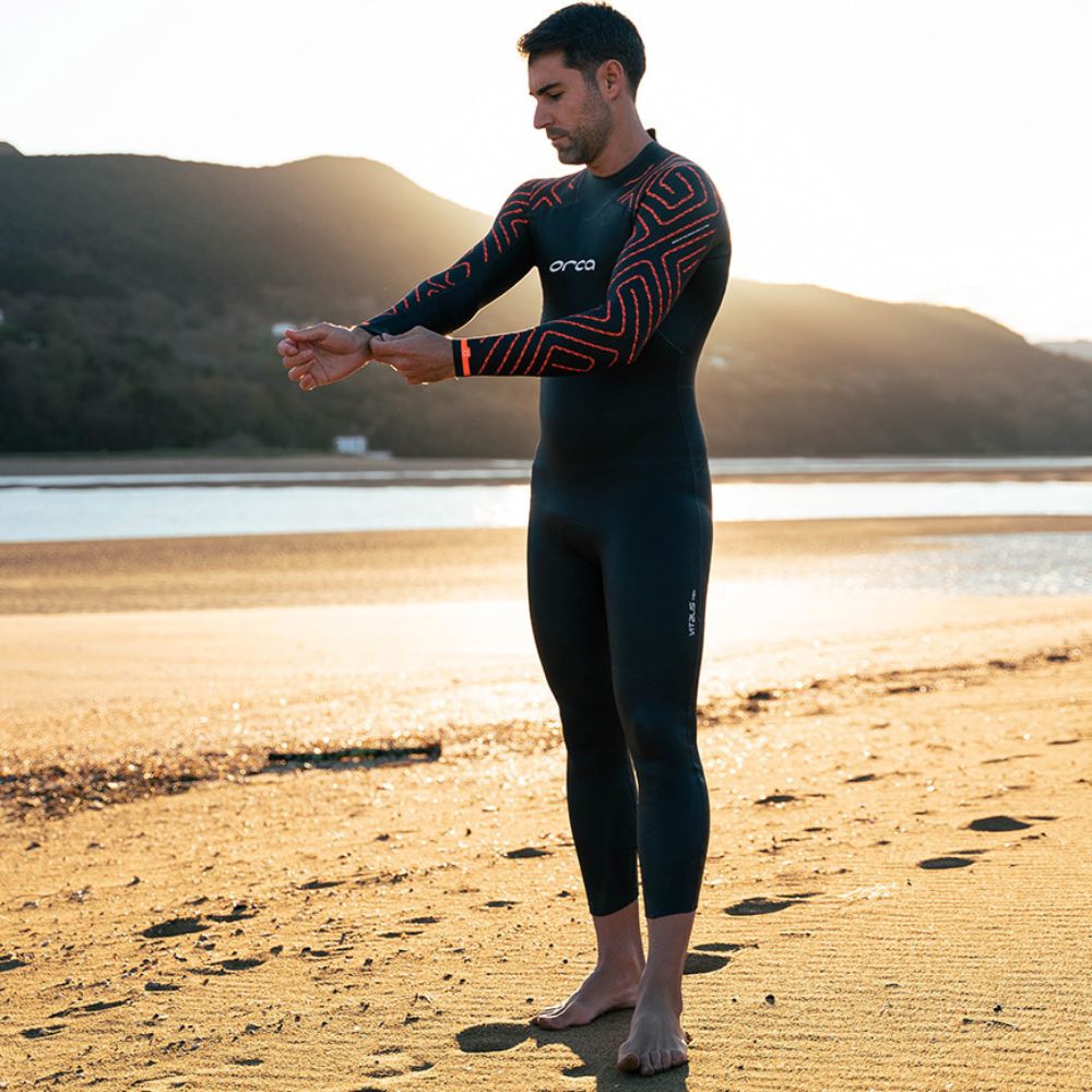 Vitalis TRN Men's Open Water Wetsuit – flexible and buoyant wetsuit for open water swimming