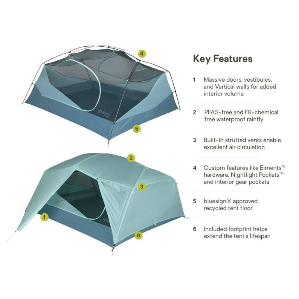 Aurora™ Backpacking Tent & Footprint – Spacious, Durable, Eco-Friendly Shelter