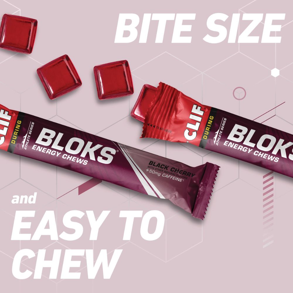 CLIF BLOKS Energy Chews – tasty, fast-acting energy supplements for athletes during workouts