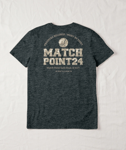 Match Point 24 Organic Tee - Dark Heather Grey
