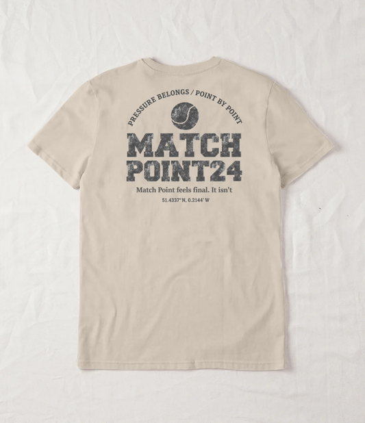 Match Point 24 Organic Tee - Natural Raw