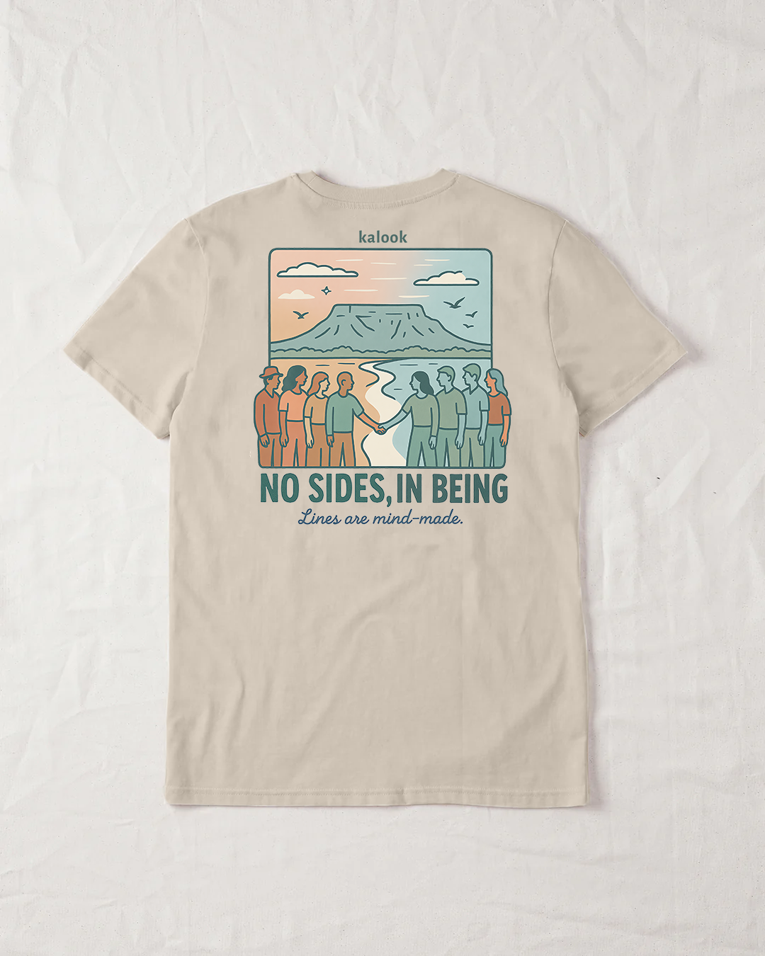 No Sides in Being Organic Tee - Natural Raw