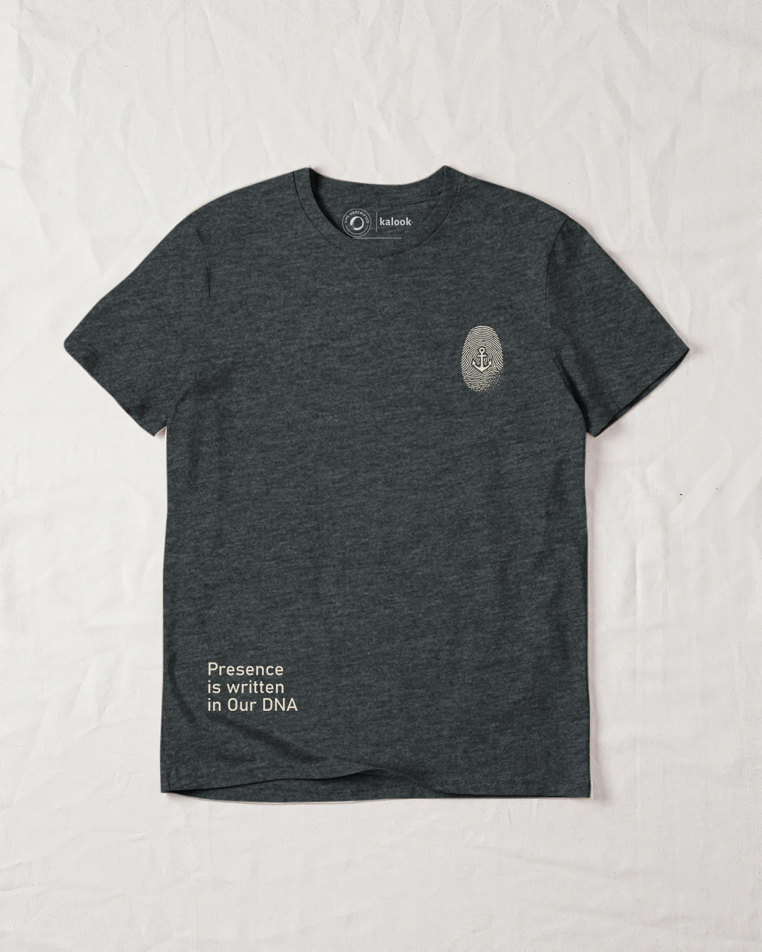 Written in Our DNA Organic Tee - Dark Heather Grey