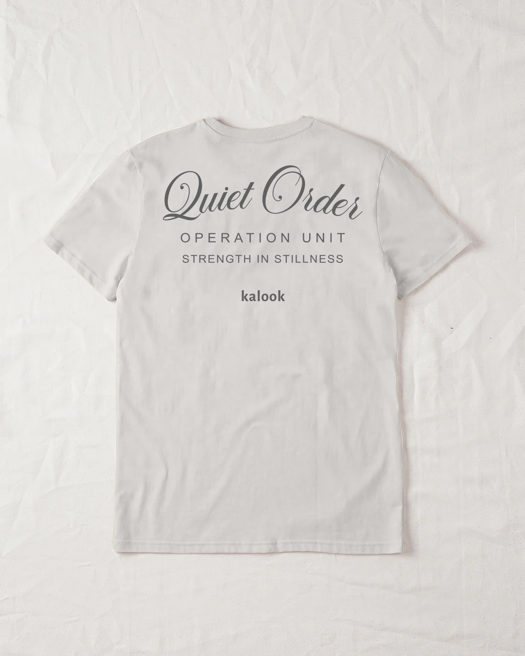 Quiet Order Organic Tee
