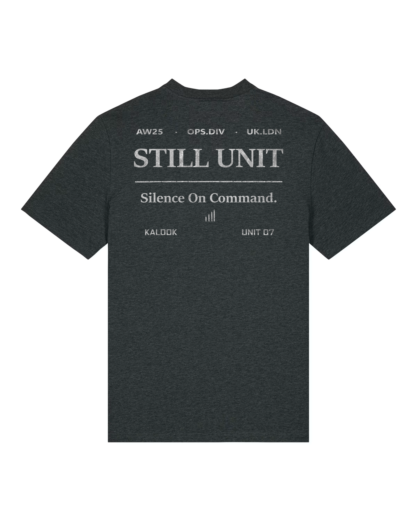 Still Unit Organic Tee - Dark Heather Grey