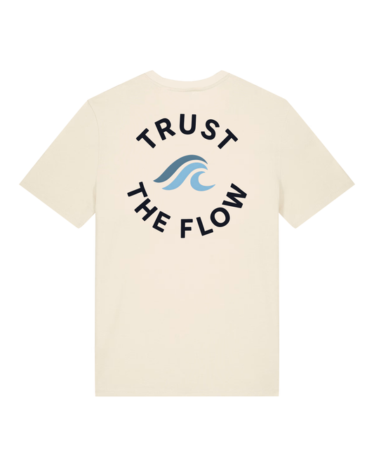 Trust The Flow Organic Tee - Natural Raw