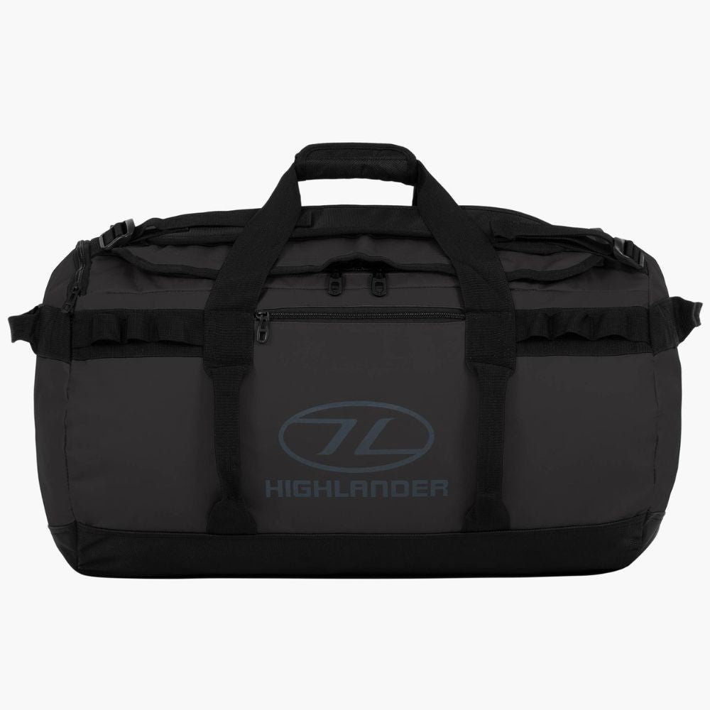 Front view of Storm Kitbag Duffle in black.