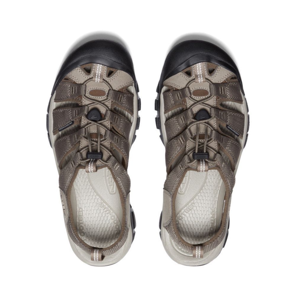 Top view of brindle canteen men's Newport H2 sandal.