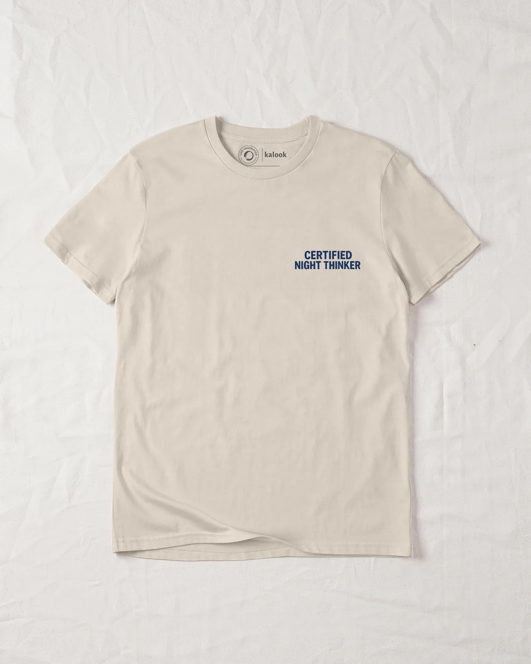 Certified Night Thinker Organic Tee - Natural Raw