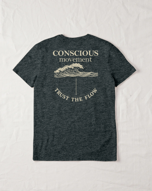 Conscious Movement Organic Tee - Dark Heather Grey