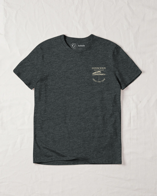 Conscious Movement Organic Tee - Dark Heather Grey