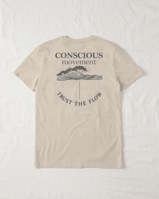 Conscious Movement Organic Tee - Natural Raw