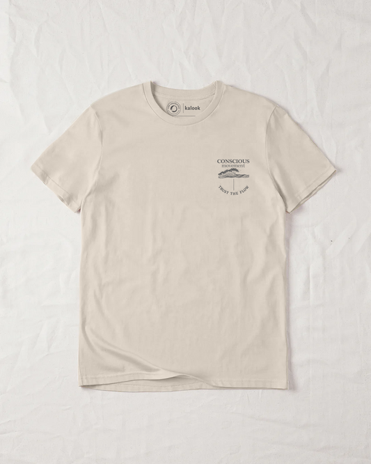 Conscious Movement Organic Tee - Natural Raw