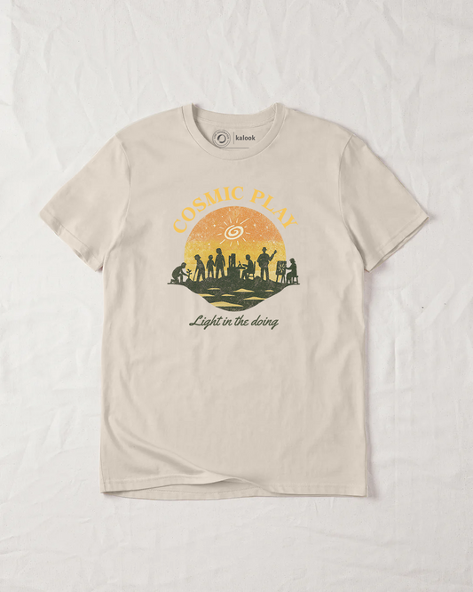 Cosmic Play Organic Tee - Natural Raw