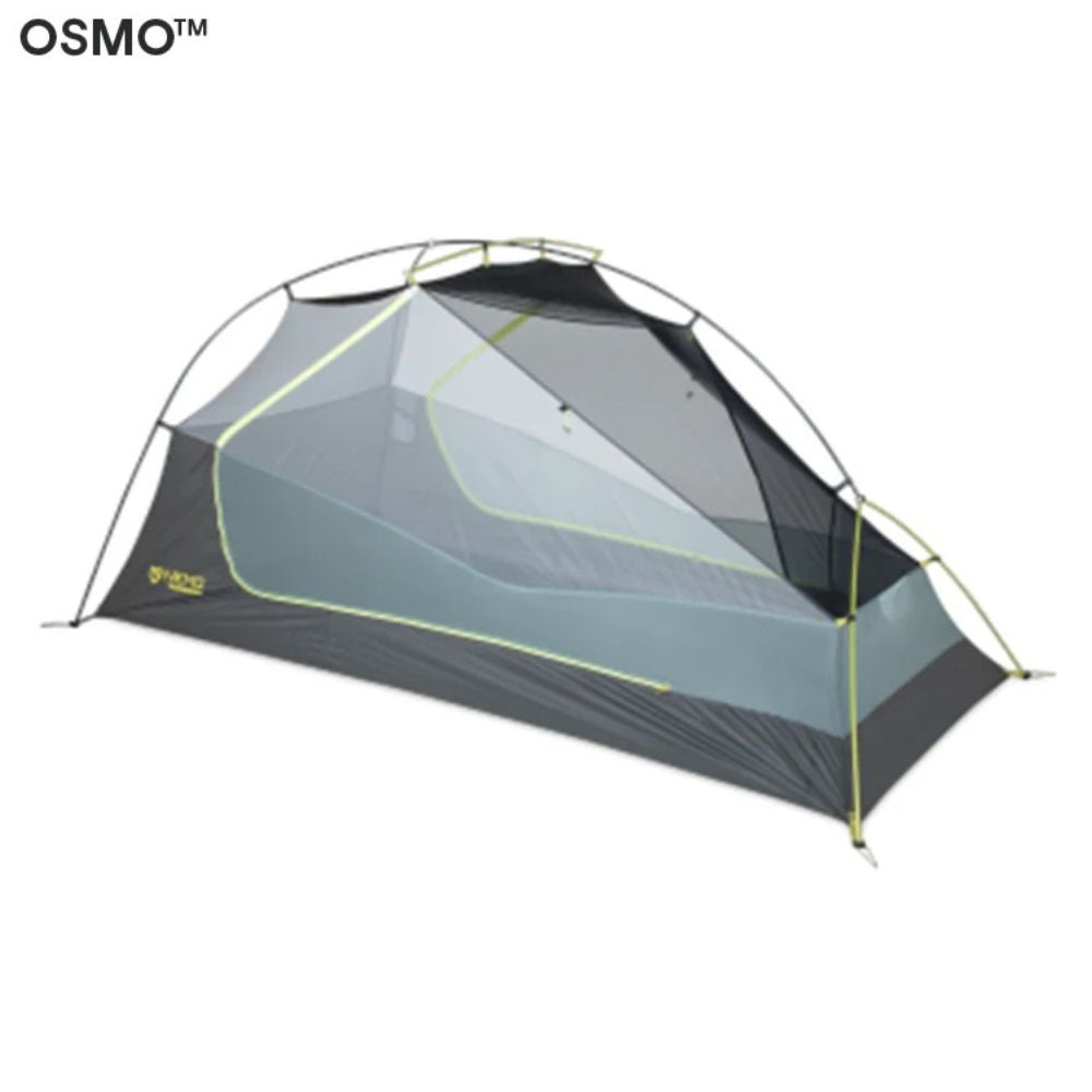 Ultralight OSMO Backpacking Tent set up in nature – lightweight, water-resistant tent ideal for outdoor adventures