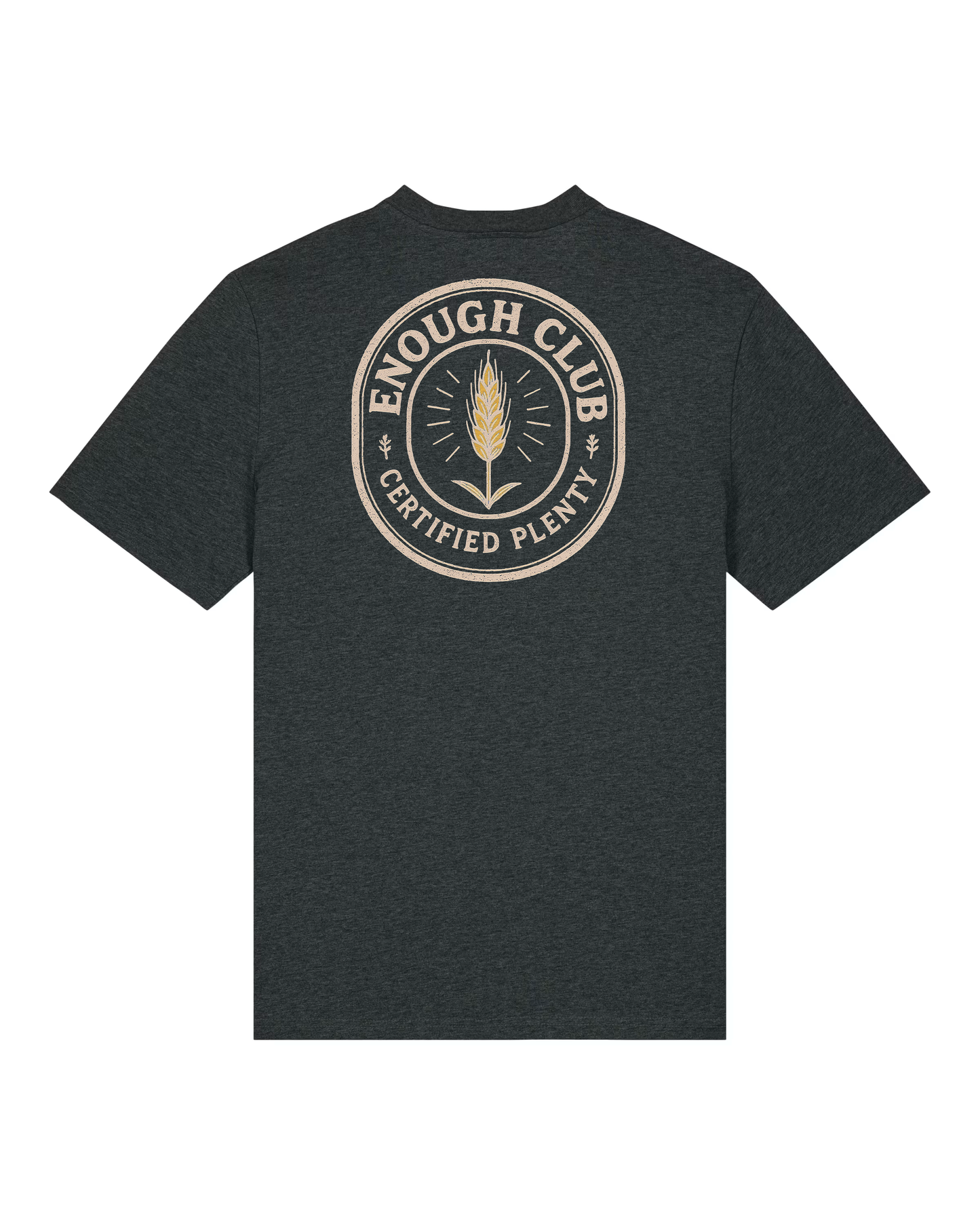 Enough Club Organic Tee - Dark Heather Grey