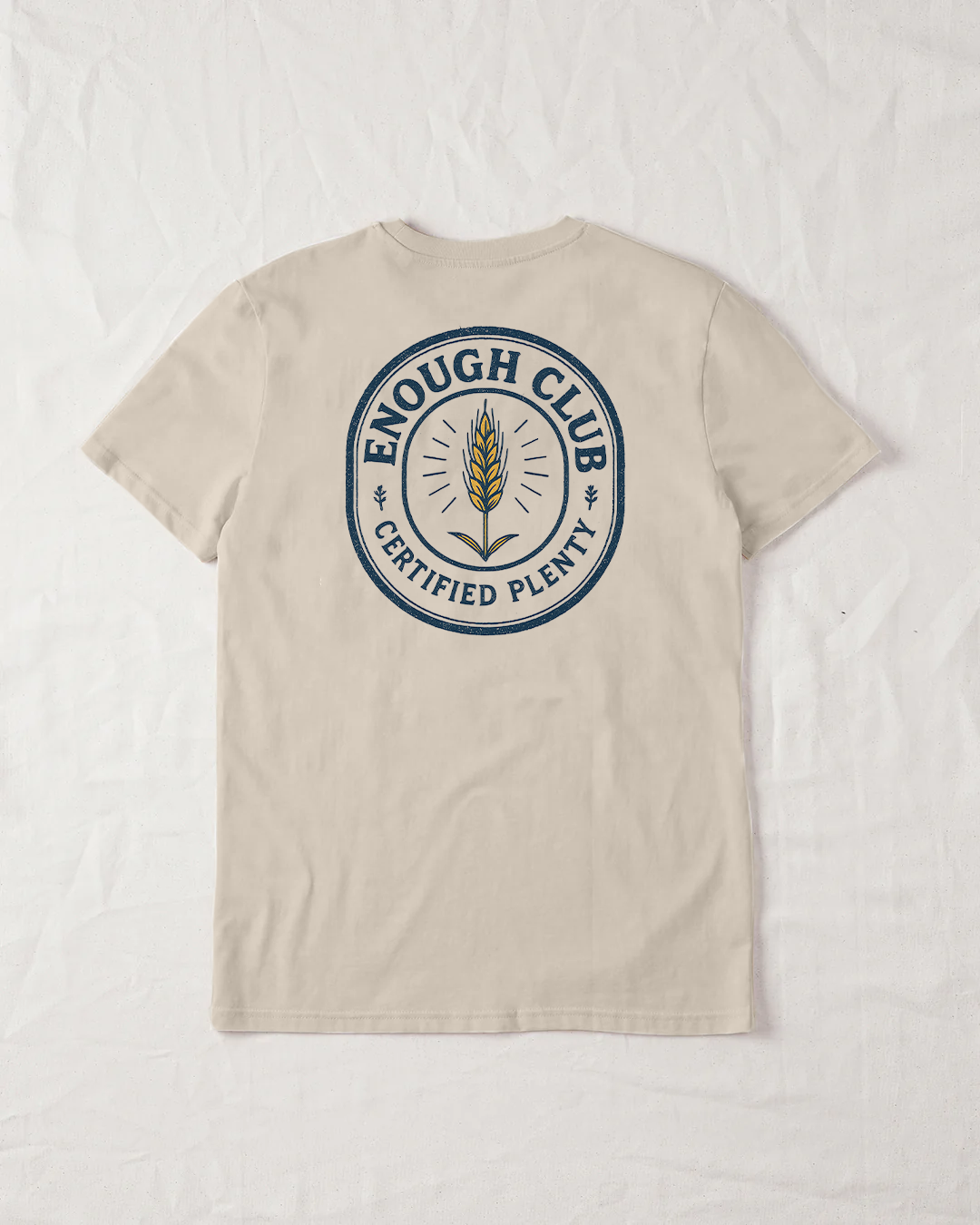 Enough Club Organic Tee - Natural Raw
