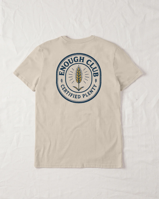 Enough Club Organic Tee - Natural Raw